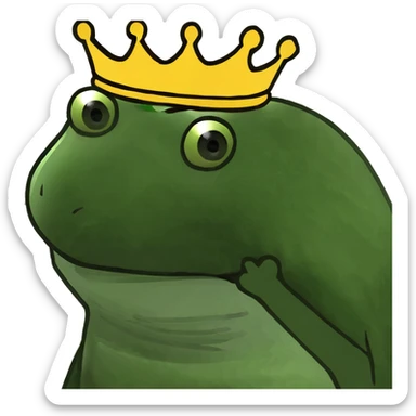 Wearing a crown sticker