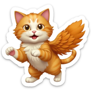 cat attack 12345 sticker