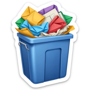 office trash tiny sticker