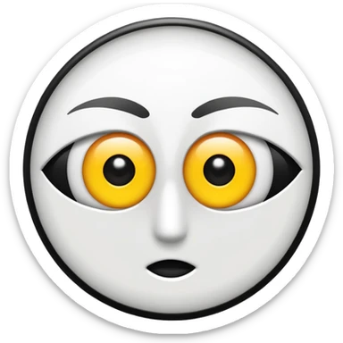 Minimalist emoji-style sticker of a wide open eye with a camera flash bursting into it. High contrast black and white with sharp lines. No gradients.
 sticker