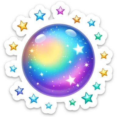 sparkles emoji, extra bright sticker
