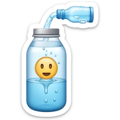 Botella de agua sticker