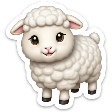 Frolicking lamb  sticker
