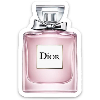 Dior perfume bottle sticker