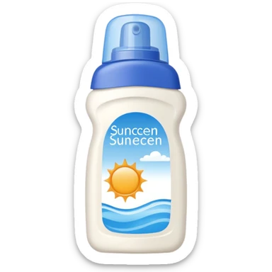 sunscreen sticker
