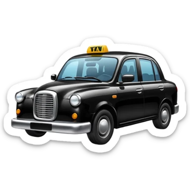 black taxi sticker