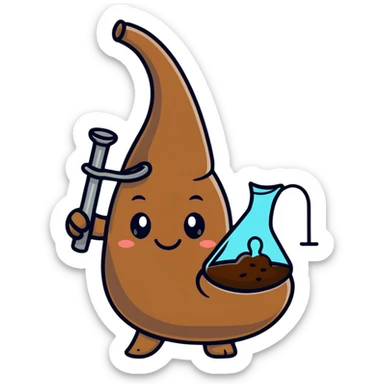 adorable smiling poop character with a bong in hand sticker