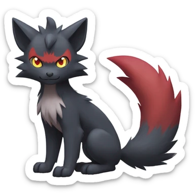 Litten-Zoroark-Mightyena-Zorua full body sticker