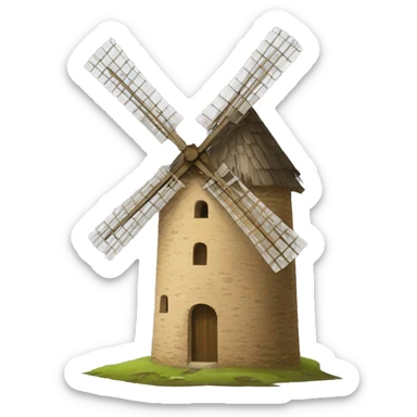 Molino viento sticker
