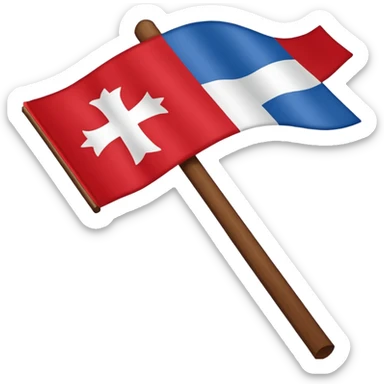 Bandera cruz de borgoña del imperio español sticker