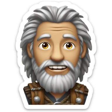 Tasslehoff Burrfoot from the Dragonlance Chronicles  sticker