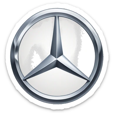 Mercedes benz logo sticker