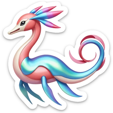 Meloetta-Cresselia-Milotic-Pokémon-Fakémon-fusion, full body sticker