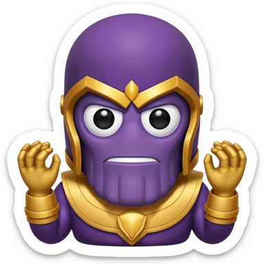 Squıd game Thanosun hareketini yapan emoji  sticker