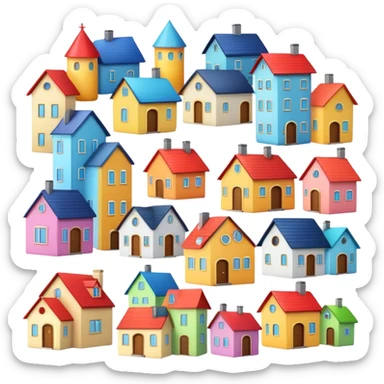 Houses sticker
