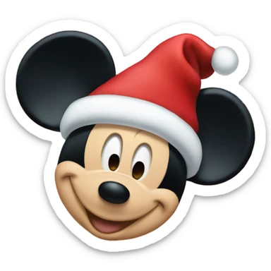 Christmas Mickey mouse sticker