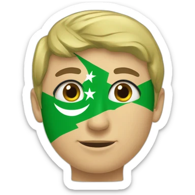 The green Syria flag sticker