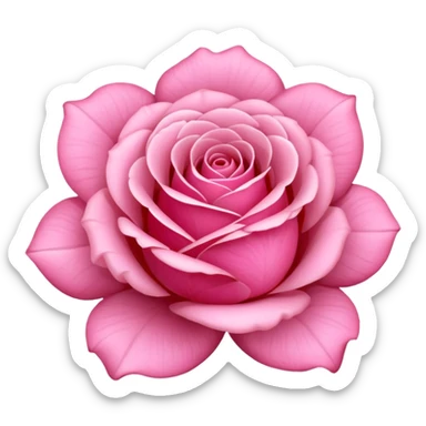 Vytvoris mi prosim zuvou emoji ruzi jen kvet? Bez toho velkeho okvetniho listku kolem sticker