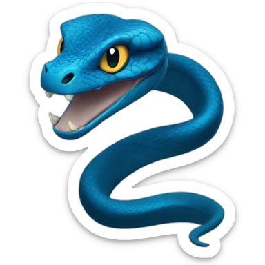 Blue King Cobra sticker