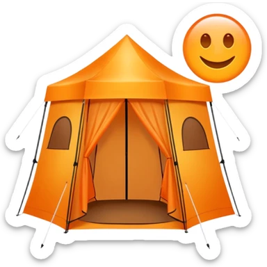 spray tan tent sticker