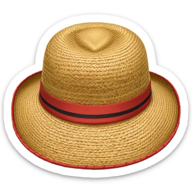Give luffy straw hat emoji sticker