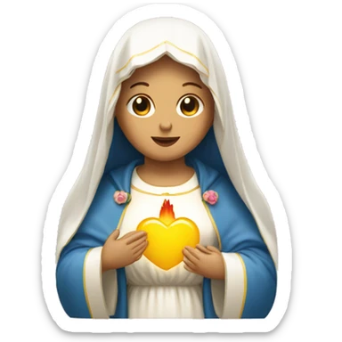 the Immaculate heart of mary sticker