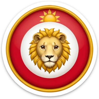 Please create the Iranian flag with the Lion and Sun on the center? sticker