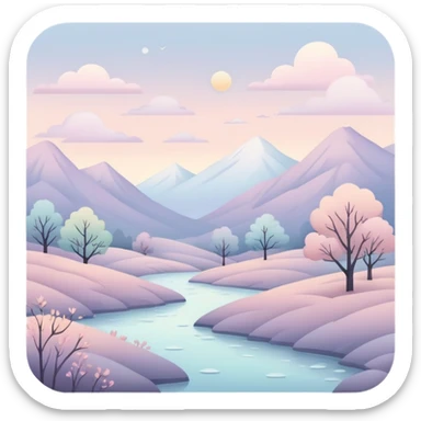 Gloomy pastel beautiful edgy aesthetic full scenic SCENERY sticker