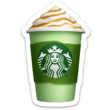 Starbucks matcha coffee  sticker