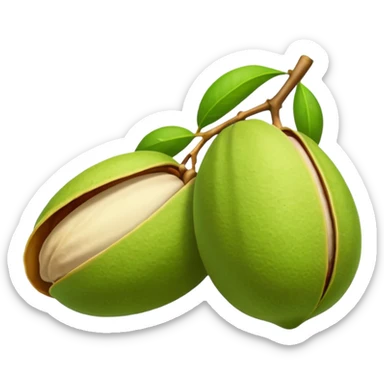 pistachio with shall sticker