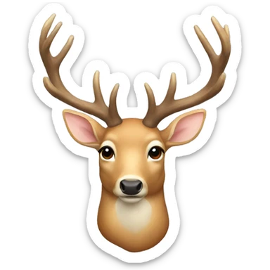 Deer mount sticker