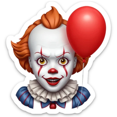 Pennywise avec un ballon sticker