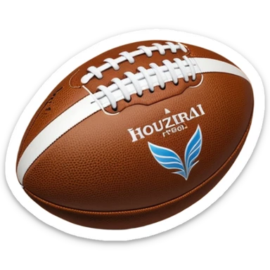 Balón de rugby holograma  sticker