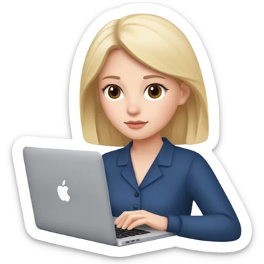 macbook pro woman sticker