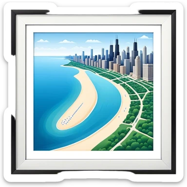 Chicago Lake Michigan sticker
