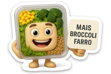 SU QUESTO STILE FAI UN EMOJI STILE IPHONE 3D DI UN INSALATA PRECONFEZIONATA DA SUPERMERCATO CON FOCUS SU ETICHETTA NUTRIZIONALE CON GLI INGREDIENTI IN ITALIANO TIPO: MAIS, BROCCOLI, FARRO, ACCANTO ALL'INSALATA CHE HA IN MANO C'è UN FOCUS SULL'ETICHETTA CON GLI INGREDIENTI SCRITTI, FALLO MOLTO REALISTICO IN 3D sticker