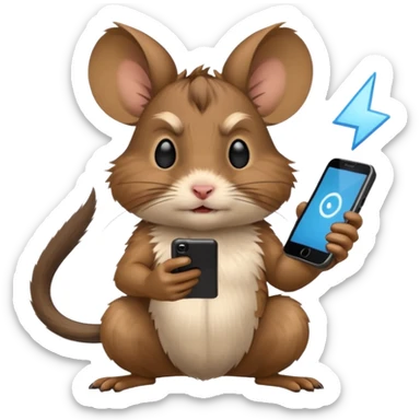 Degu playing brawlstars sticker