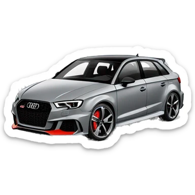 nardo grey audi rs3 sticker