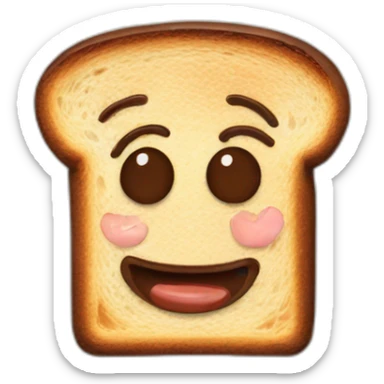 toast with nutella sticker