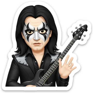 Gene Simmons bajista de Kiss sticker