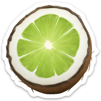 coconut lime sticker