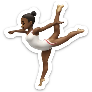 gymnast doing a back hand spring sticker