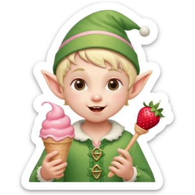 
baby elf with strawberry ice cream




 sticker