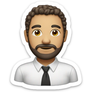 personnage mince sticker