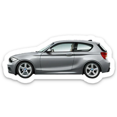 bmw 1 series 2005 grey sticker