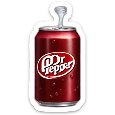 Dr pepper can icon sticker