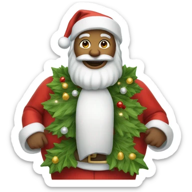 árvores de natal toda enfeitada  sticker