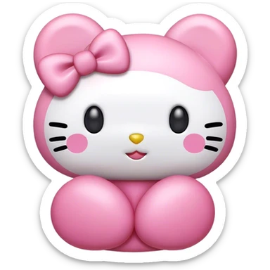 My melody hello kitty emoji sticker