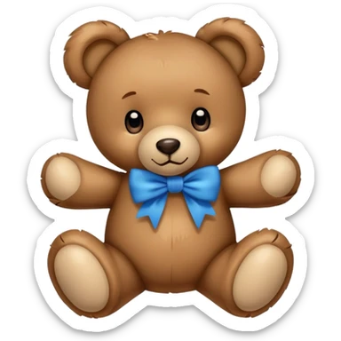 Teddy with bow sticker