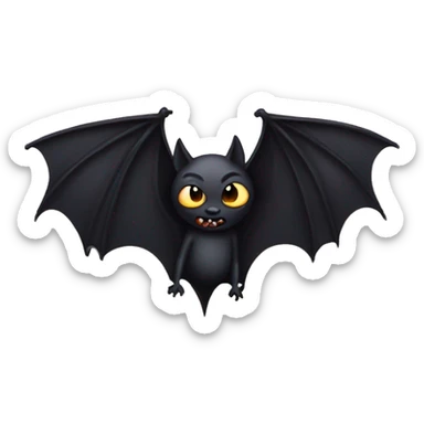 goth bat sticker